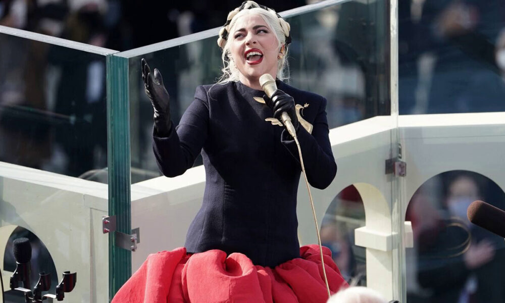 Presentación especial de Lady Gaga en la juramentación de Biden como presidente