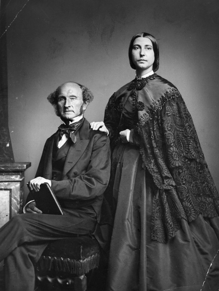 John Stuart Mill y su mujer